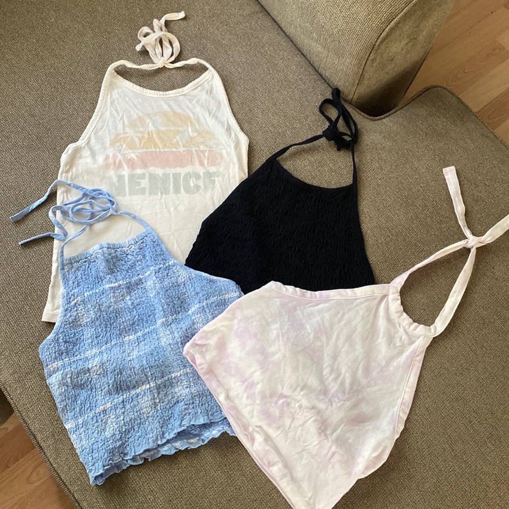 Lot of 4 halter tops